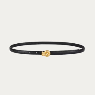 Ceinture fine femme boucle nœud