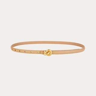 Ceinture fine femme boucle nœud