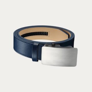 Ceinture homme plaque automatique minimaliste en cuir